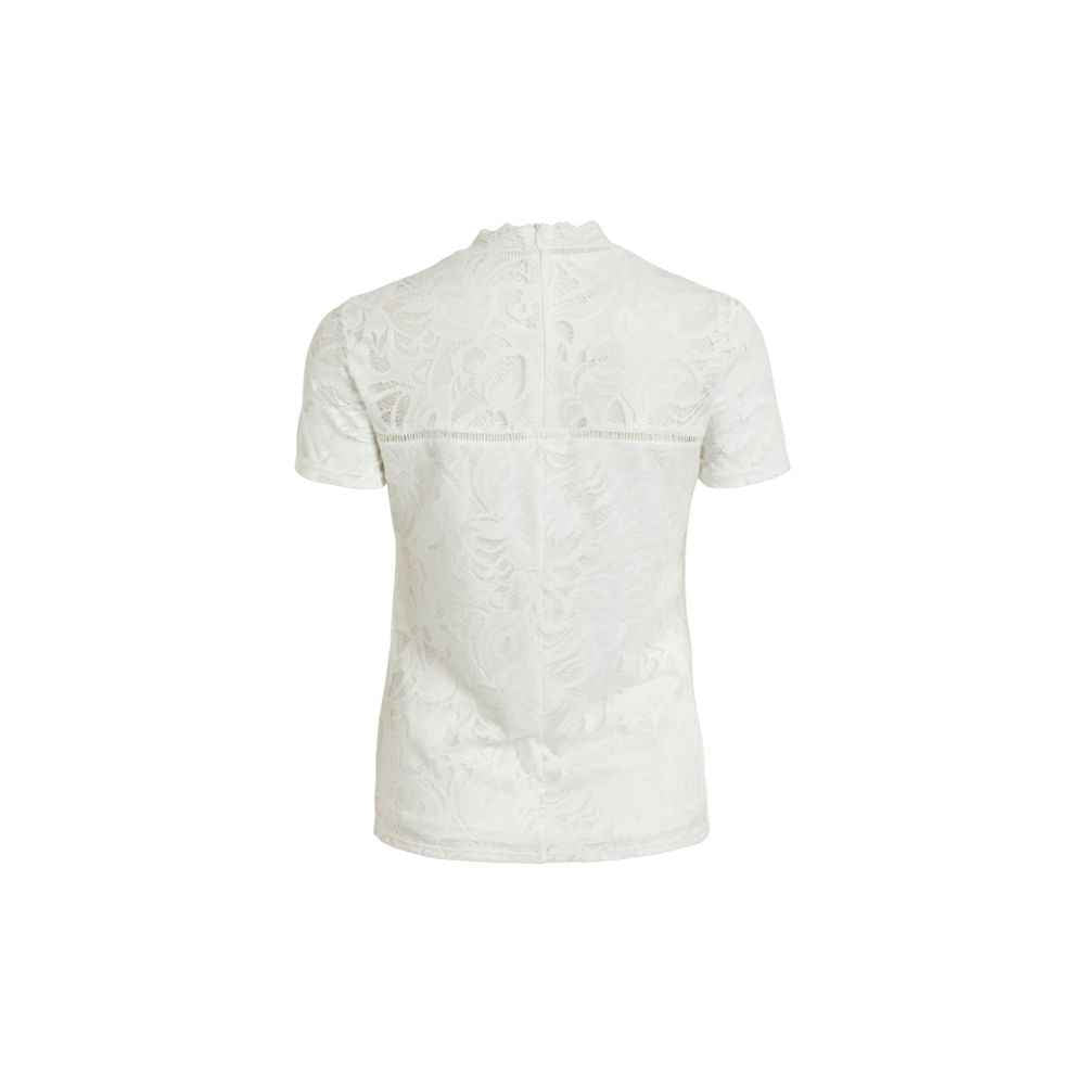 Vila Clothes Cream Polyamide T-Shirt