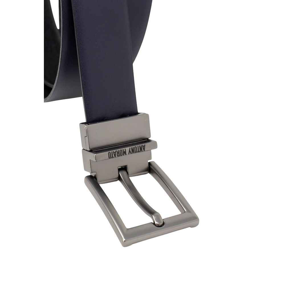Antony Morato MMBE00381LE100105 Zwarte Leren Riem 32mm