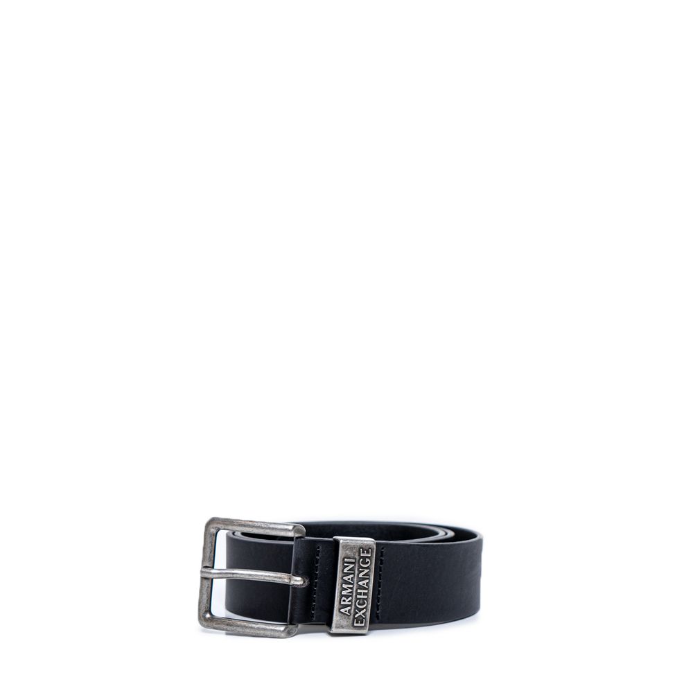 Armani Exchange 951186 CC528 Leederen Riem Zwart Luxe