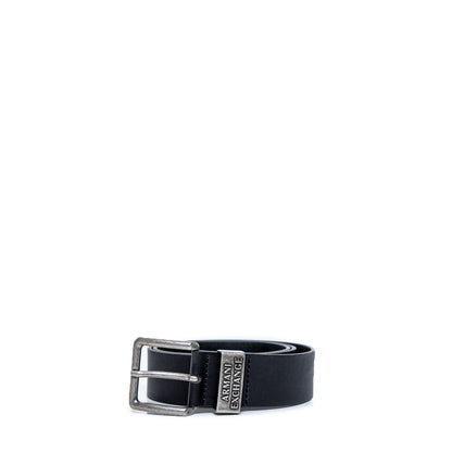 Armani Exchange 951186 CC528 Leederen Riem Zwart Luxe