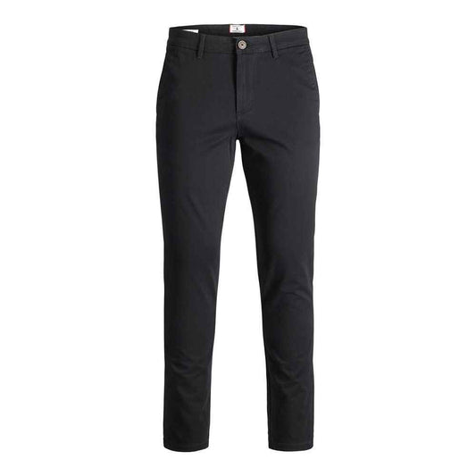 Jack Jones Katoenen Broek 98 Procent Katoen Elastaan Zwart