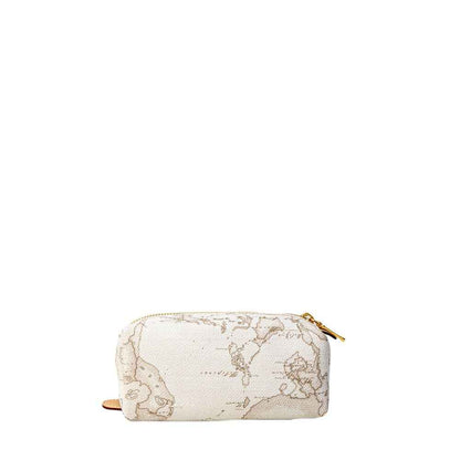 Alviero Martini Prima Classe White Cotton Clutch Bag
