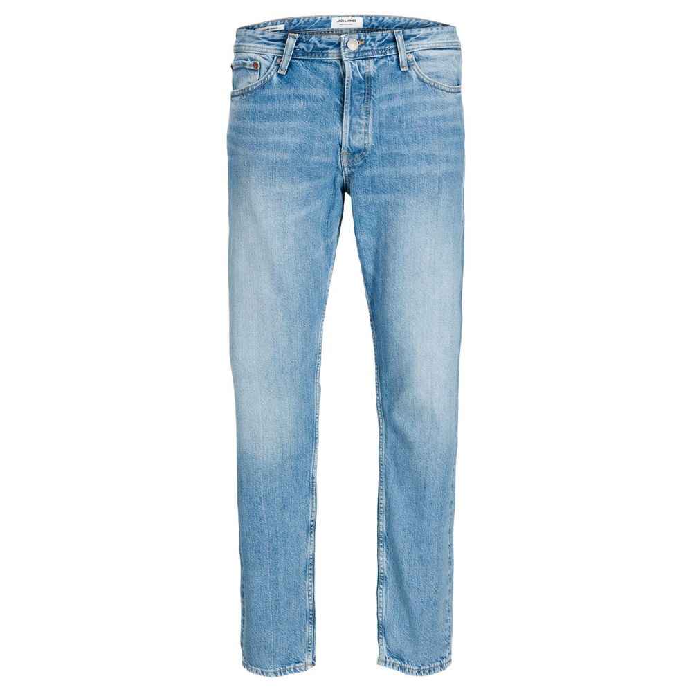 Jack Jones Blue Cotton Relaxed Fit Jean
