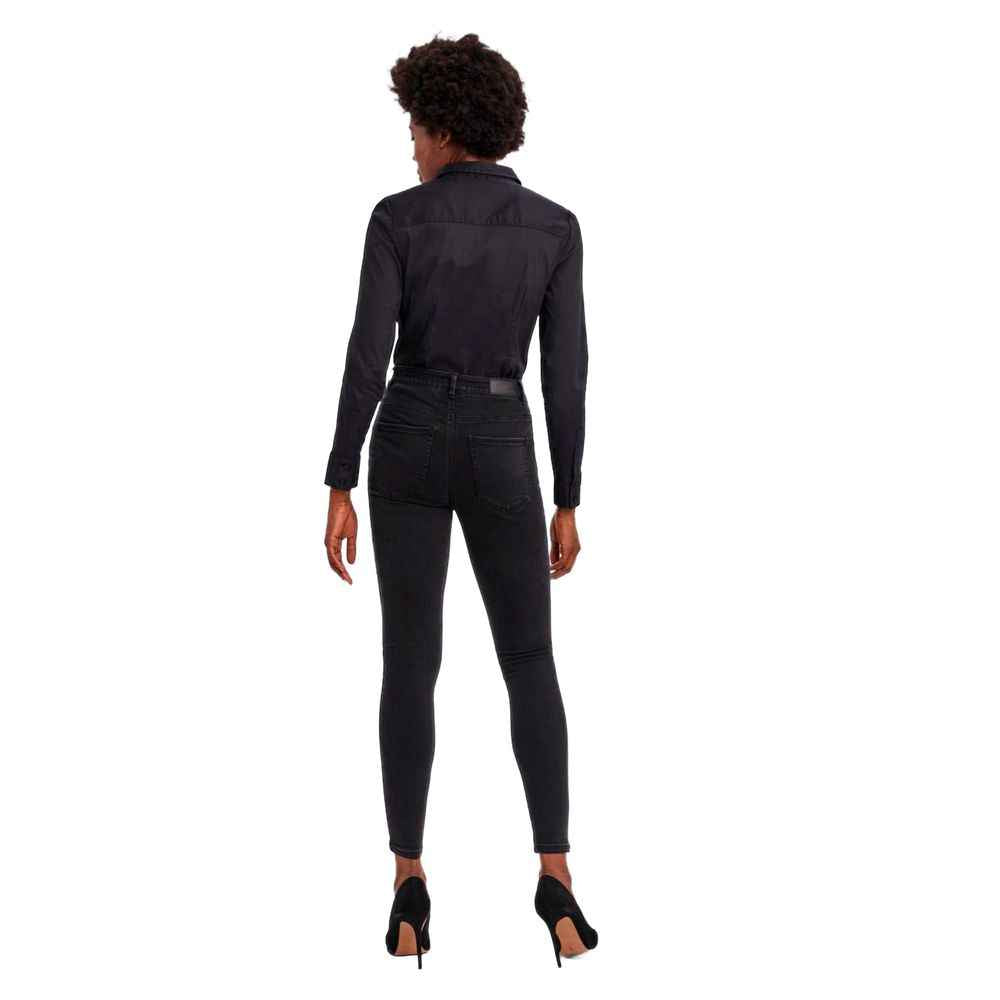 Vero Moda Black Cotton Bodysuit