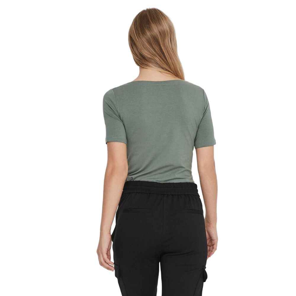 Vero Moda Green Viscose T-Shirt