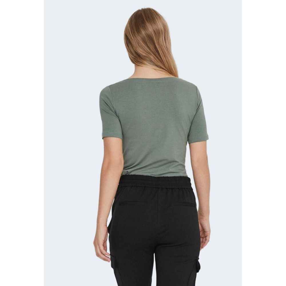 Vero Moda Green Viscose T-Shirt