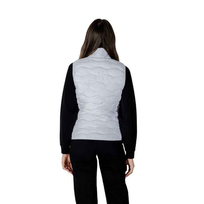 EA7 Emporio Armani White Polyester Sleveless Jacket