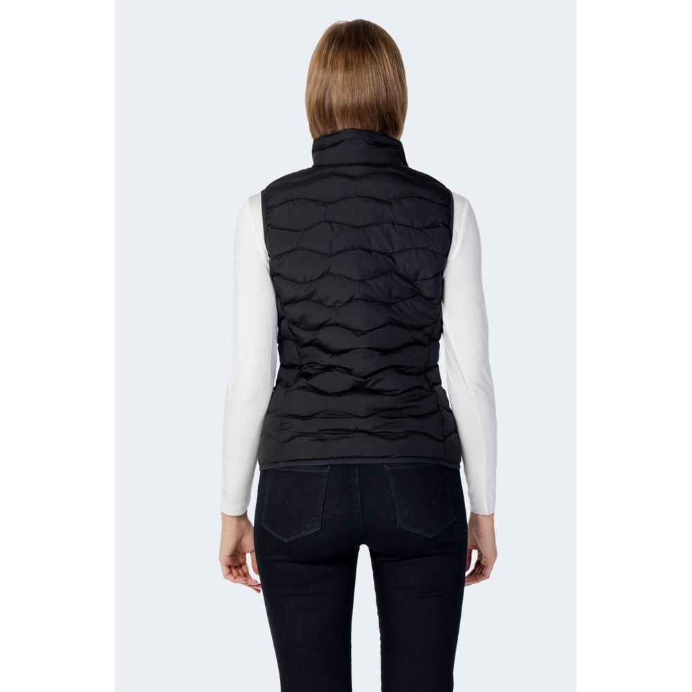 EA7 Emporio Armani Black Polyester Sleveless Jacket