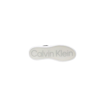 Calvin Klein Low Top Lace Up Sneaker Leer Premium – Zwart