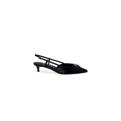 Guess JESSON FLPJES LEA05 Polyester Slingback Pumps - Zwart