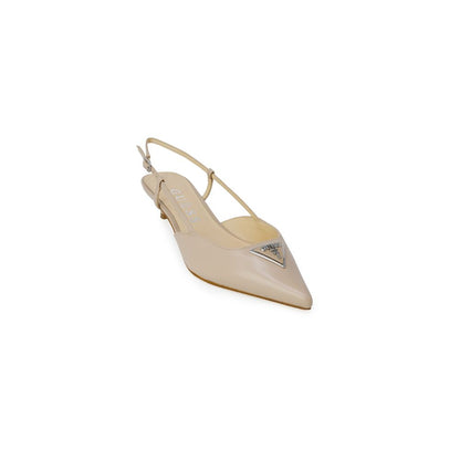 Guess JESSON FLPJES LEA05 Polyester Hoge Hak Pumps Beige