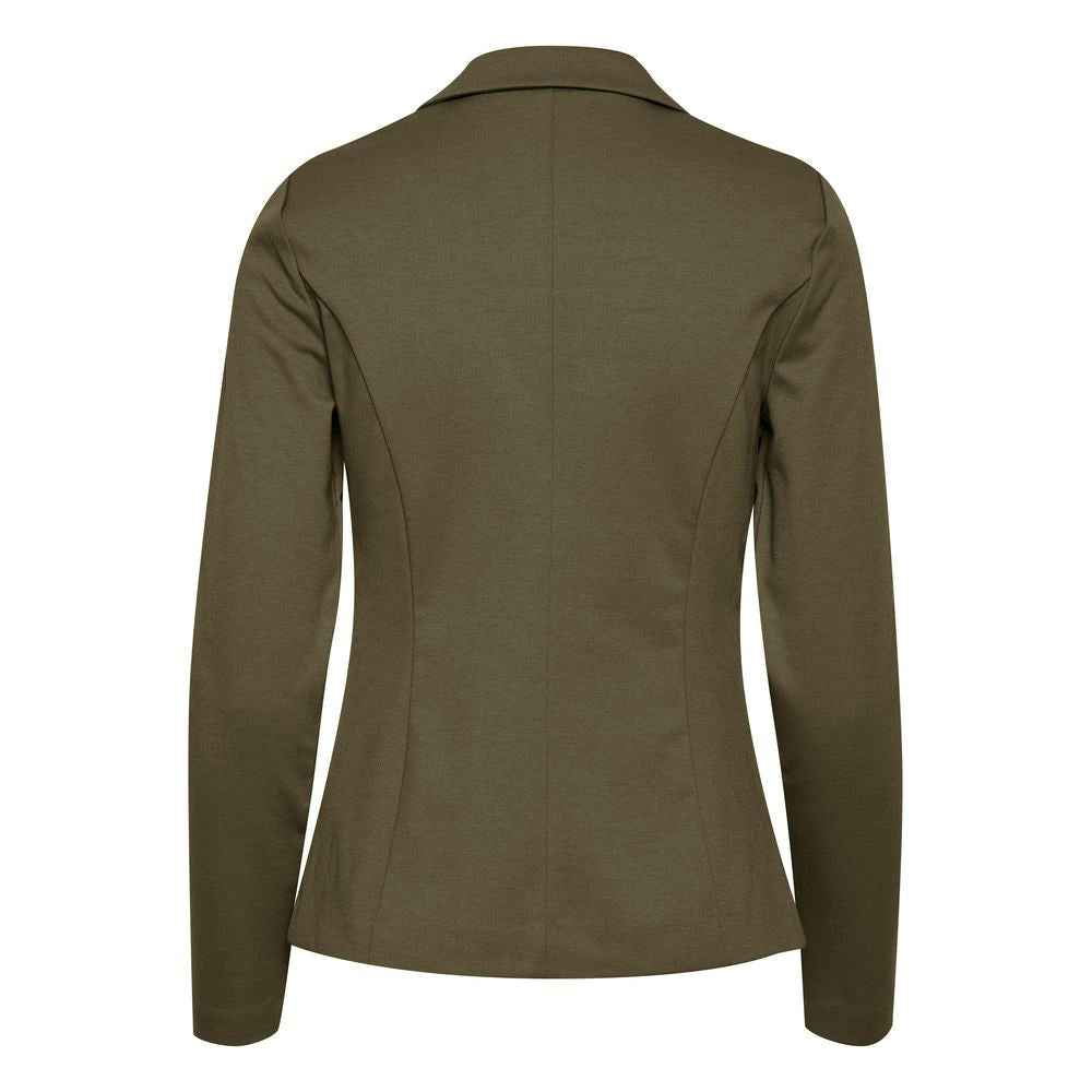 ICHI Green Polyester Blazer
