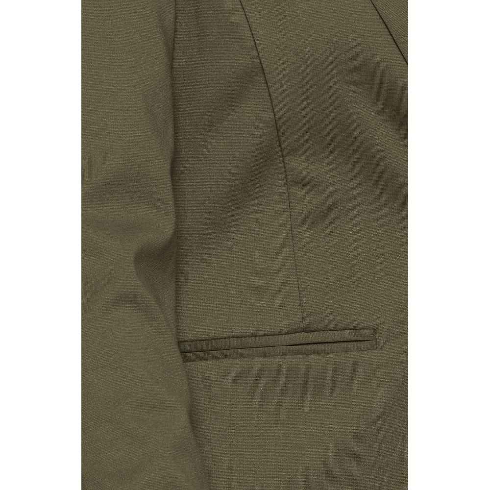 ICHI Green Polyester Blazer