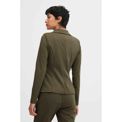 ICHI Green Polyester Blazer