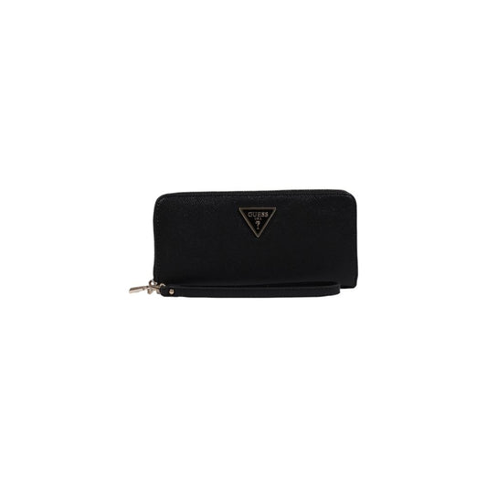 Guess Laurel SLG Large Zip Portemonnee PU Zwart Elegant