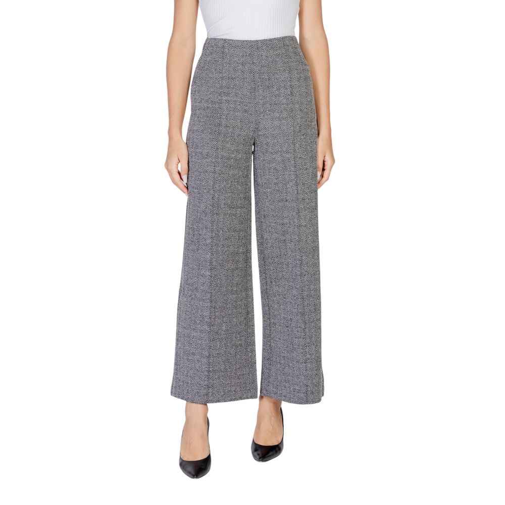 ICHI Black Polyester Pant