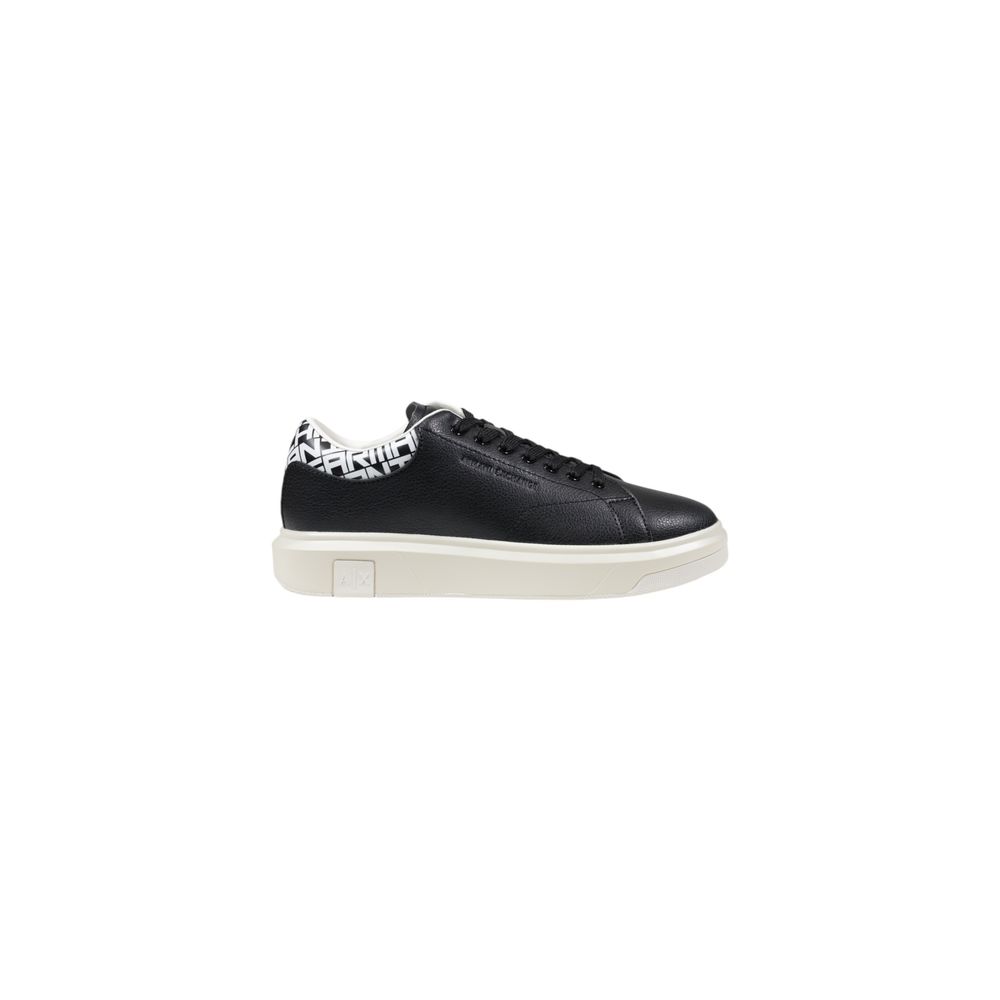 Armani Exchange XUX123 XV761 Leather Sneakers Black White