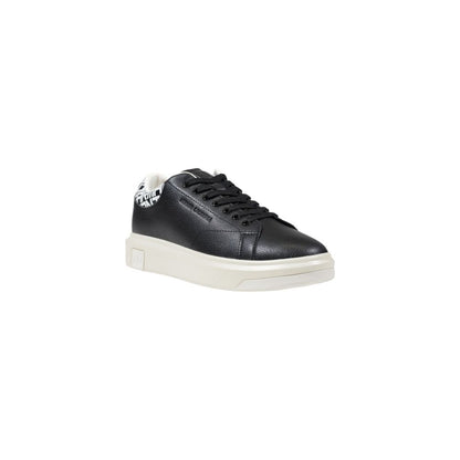 Armani Exchange XUX123 XV761 Leather Sneakers Black White