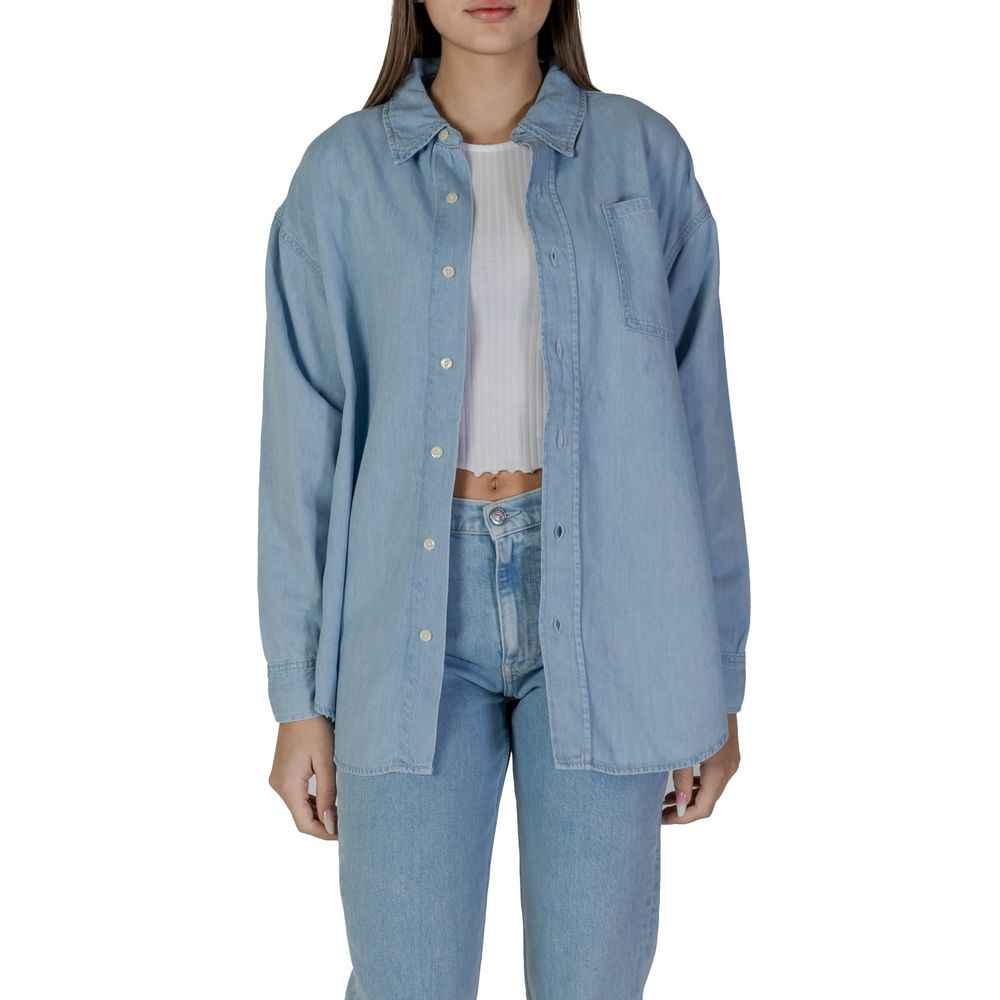 Calvin Klein Jeans Light Blue Cotton Shirt