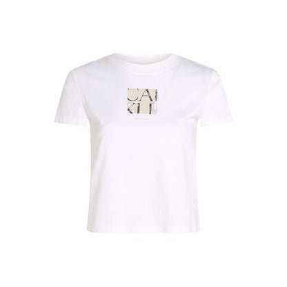 Calvin Klein Jeans Gerecycled Katoen T Shirt Wit Voor Dames