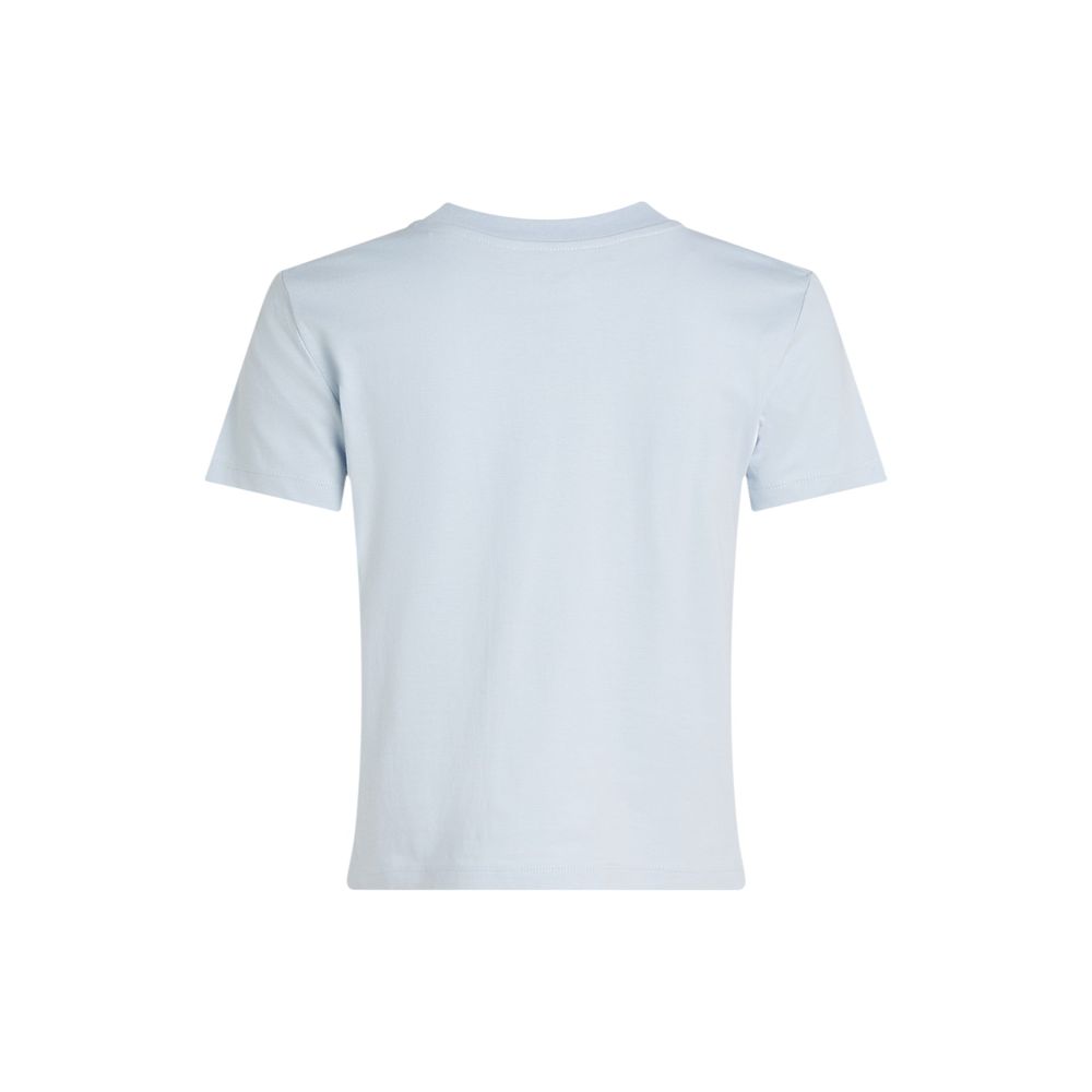 Calvin Klein Jeans Recycled Cotton T Shirt Blauw Dames