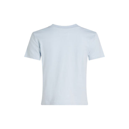 Calvin Klein Jeans Recycled Cotton T Shirt Blauw Dames
