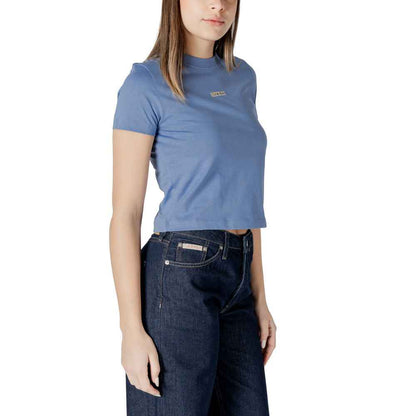 Calvin Klein Jeans Gerecycled Katoen T Shirt Lichtblauw