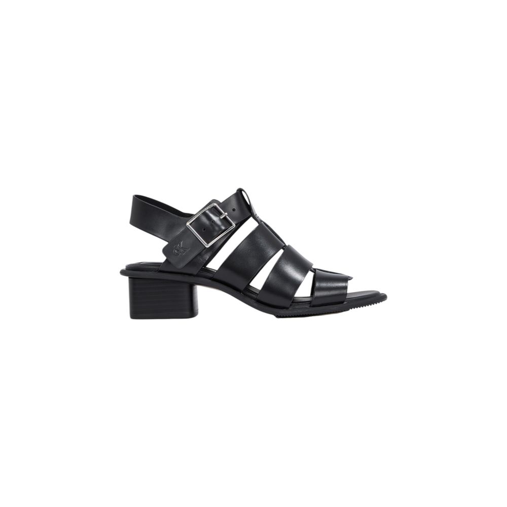Calvin Klein Jeans Black Polyester Sandal For Women