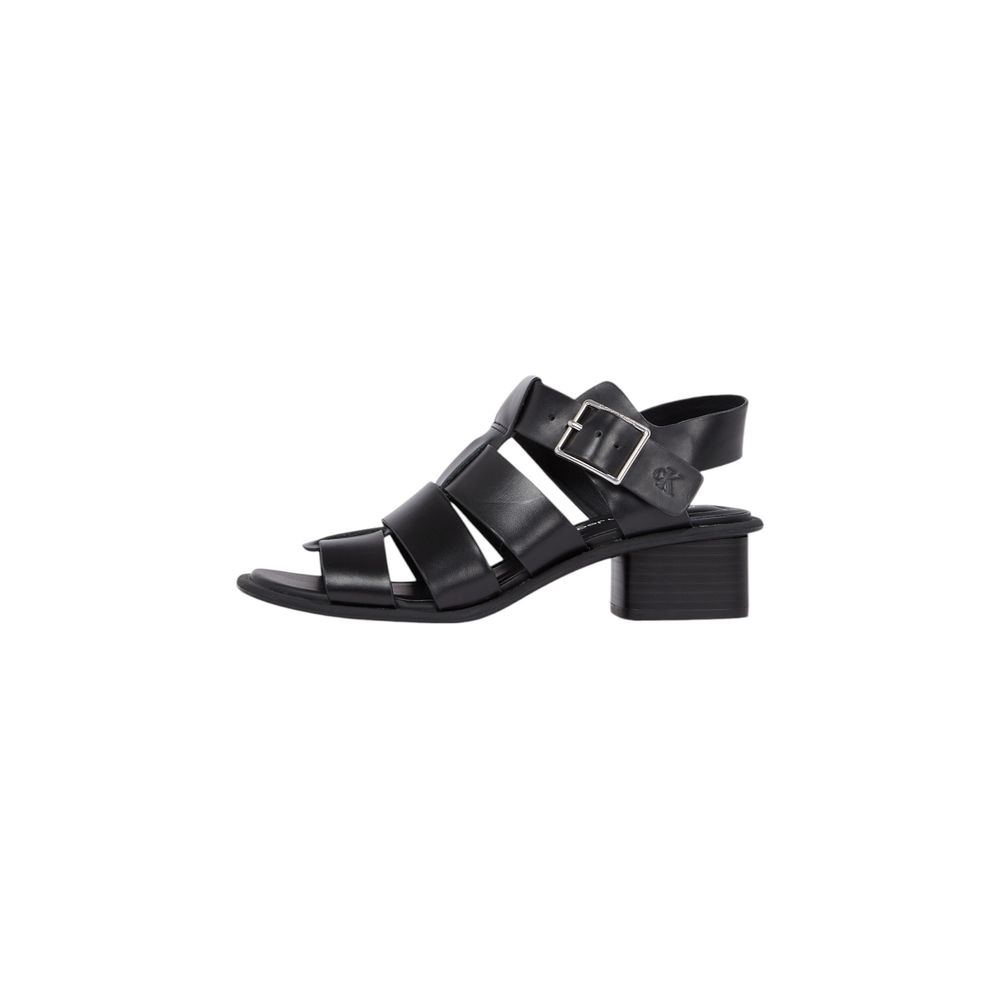 Calvin Klein Jeans Black Polyester Sandal For Women
