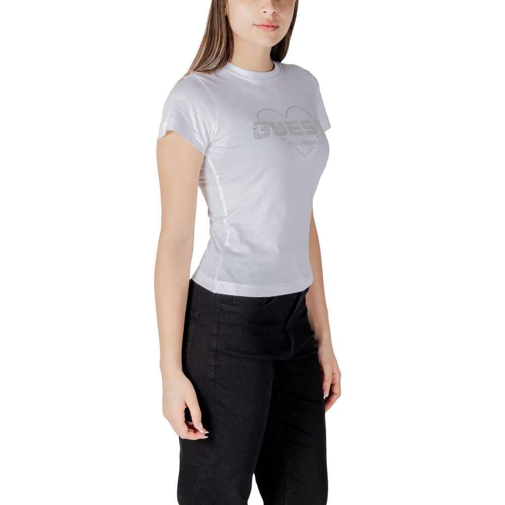 Guess Active White Cotton T-Shirt