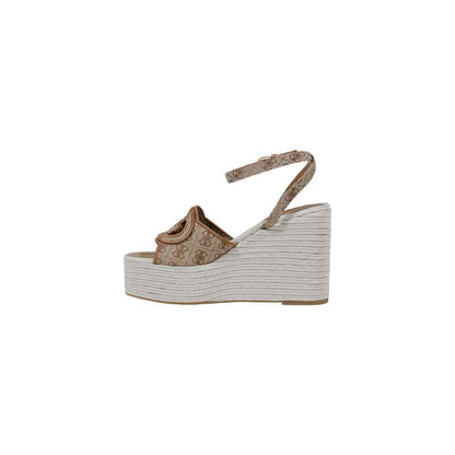 Guess Beige Polyester High Heel
