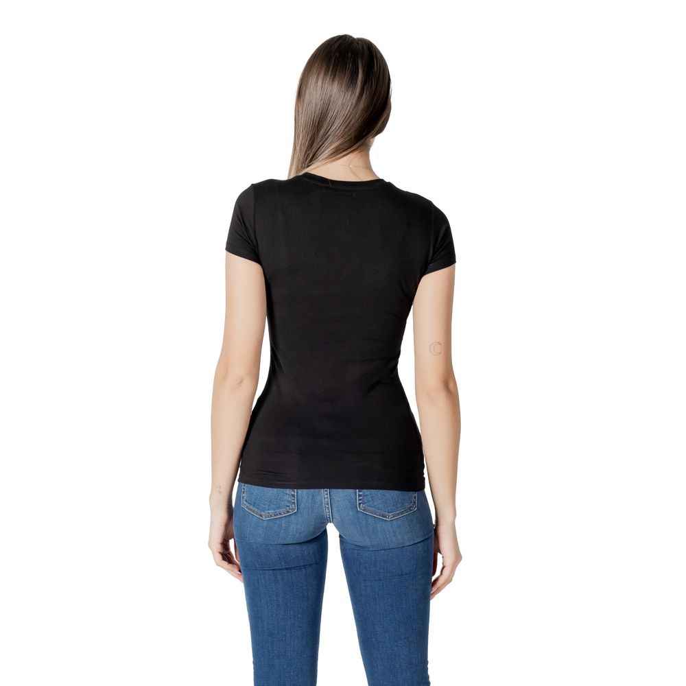 Guess SS GUESS DOT LOGO R3 W5GI47 Katoen T-shirt - Zwart