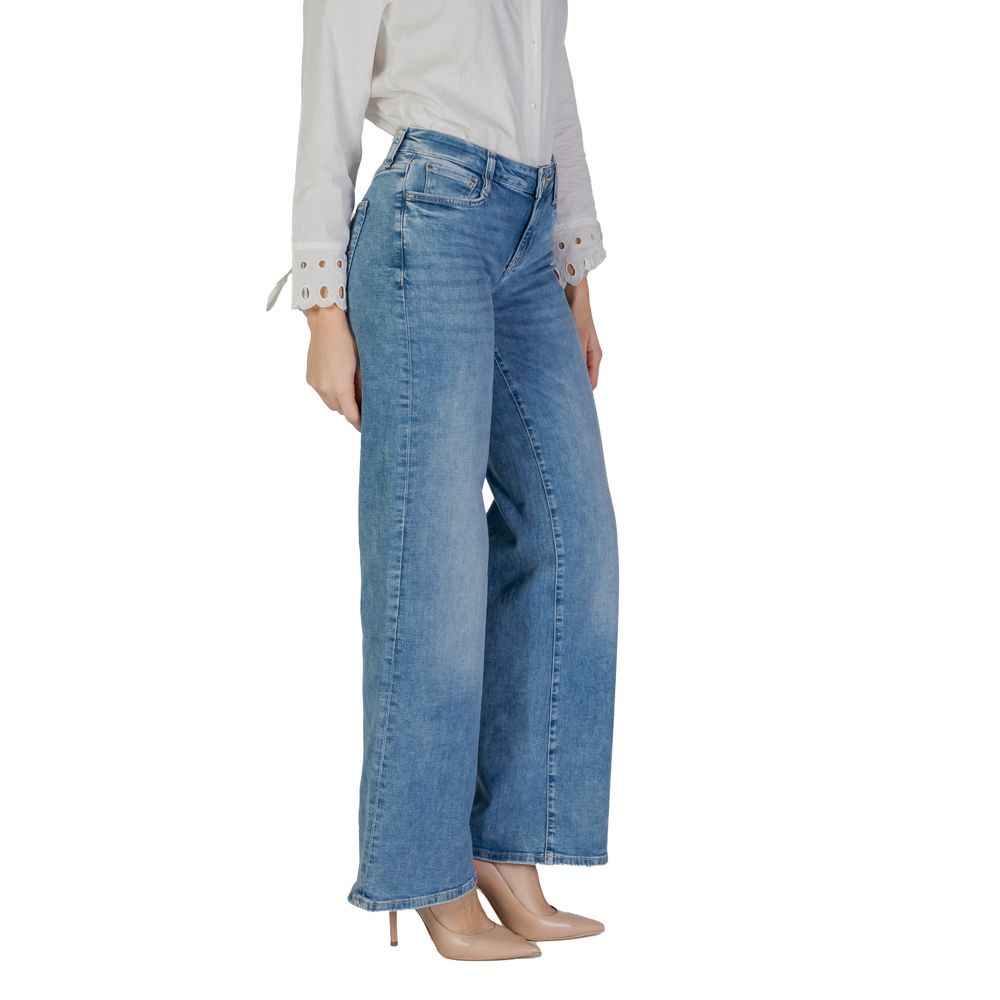 Guess Light Blue Cotton Bootcut Jean