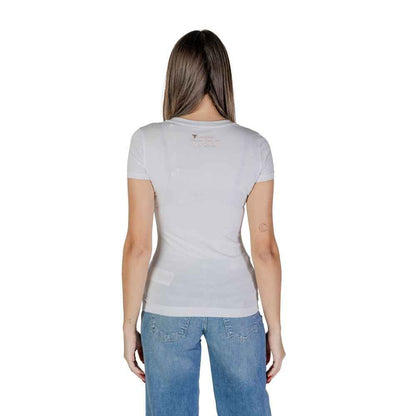 Guess White Cotton T-Shirt