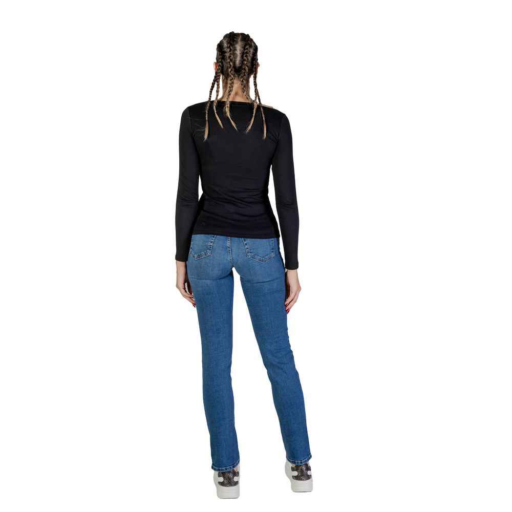 Guess Black Cotton Long Sleeve