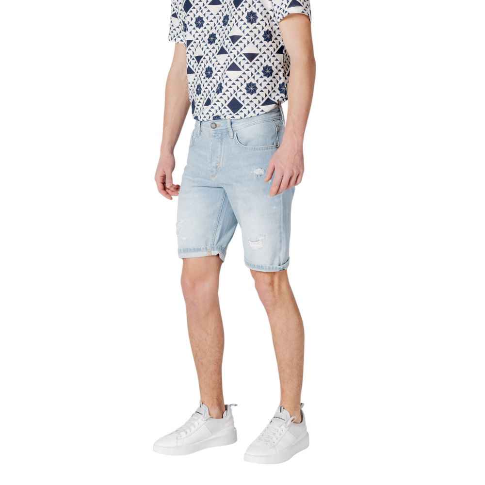 Antony Morato Light Blue Cotton Bermuda