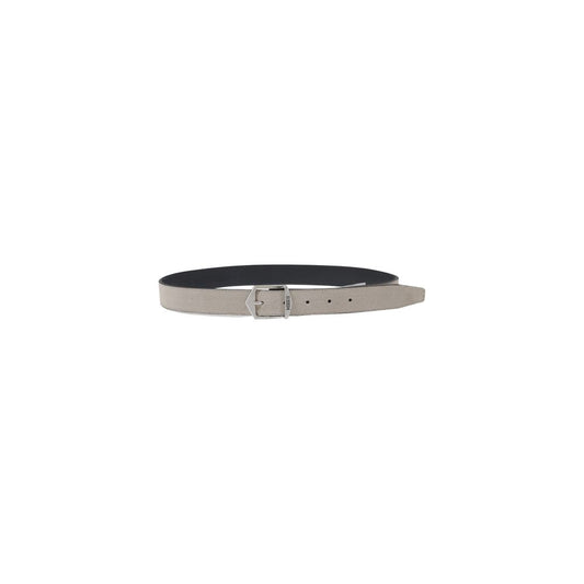 Gray Leather Belt Antony Morato Luxury Accessory For Men
