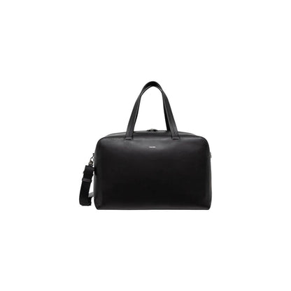 Calvin Klein Premium Leather Weekender Bag Black Edition