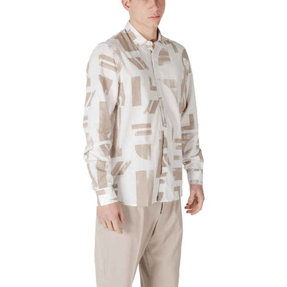 Antony Morato Beige Viscose Shirt