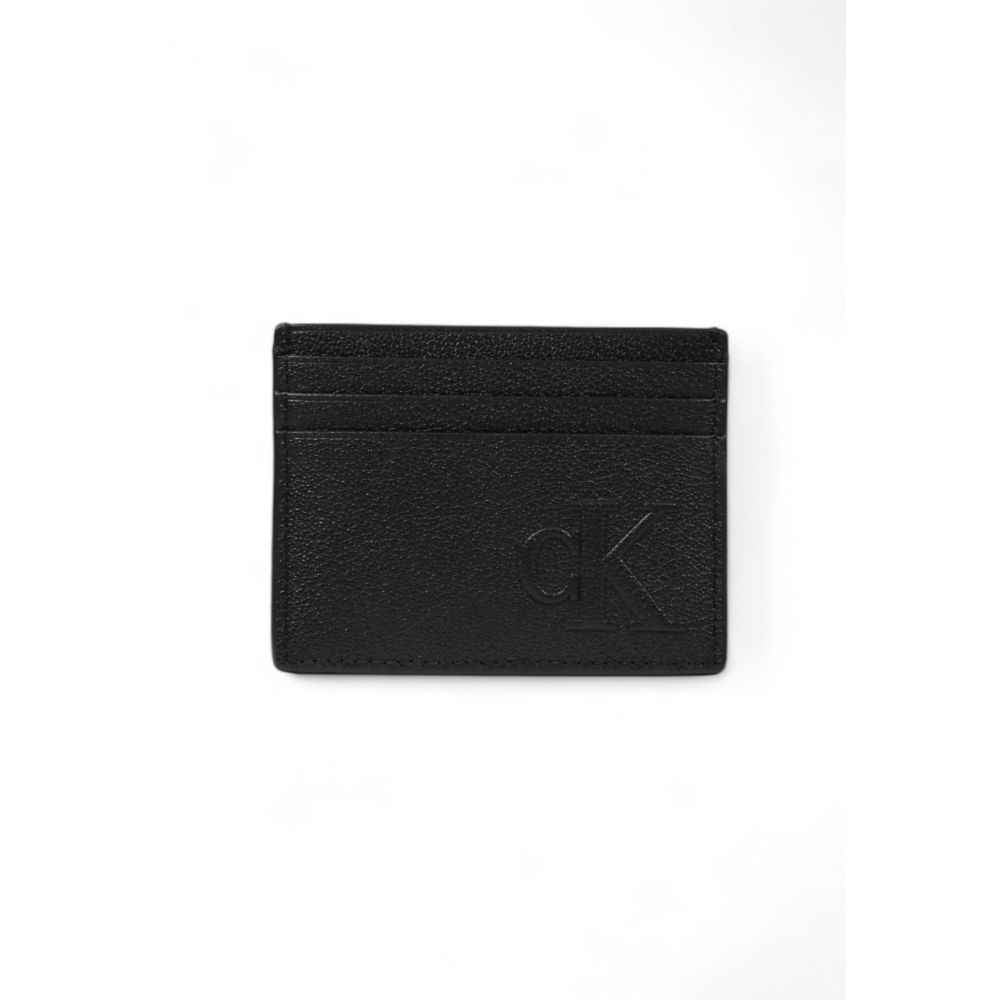 Calvin Klein Jeans Black Leather Cardholder