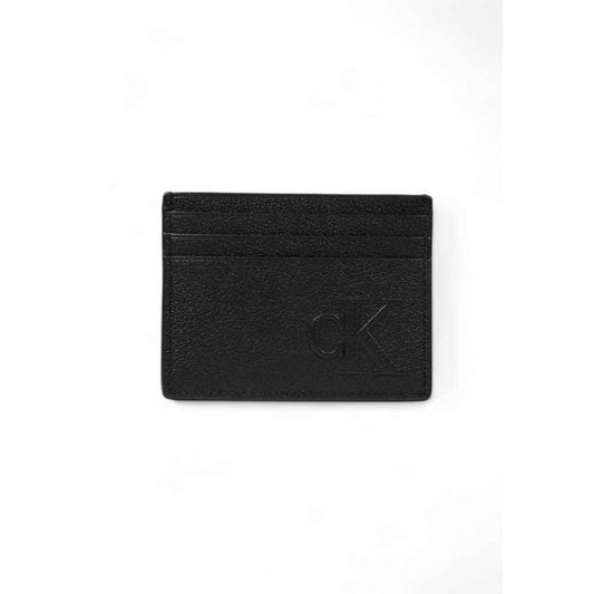 Calvin Klein Jeans Black Leather Cardholder