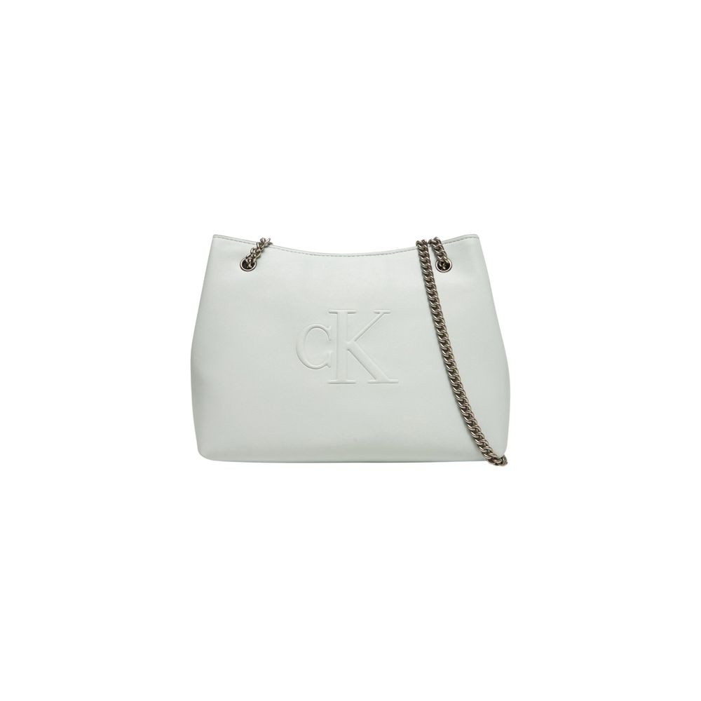 Calvin Klein Jeans Sculpted Chain Handbag Polyurethane Gray
