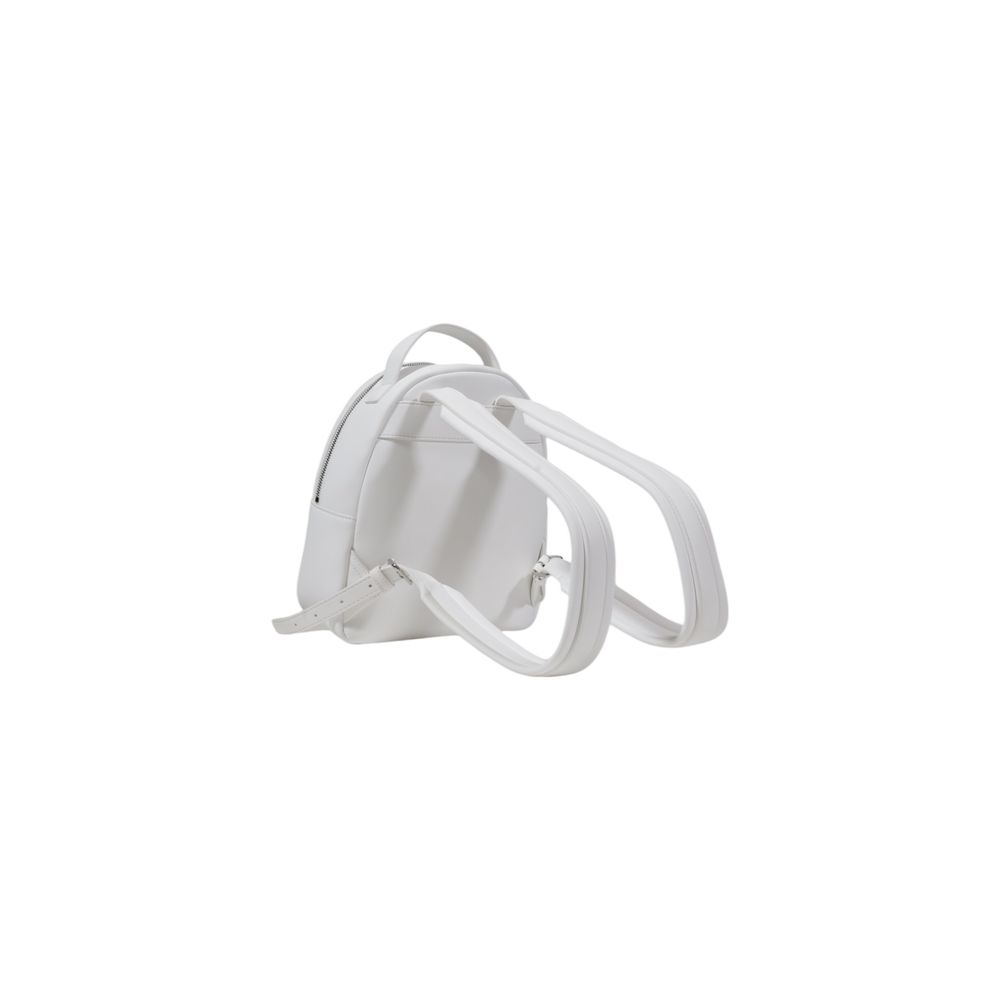 Love Moschino White Polyurethane Backpack Luxury Bag