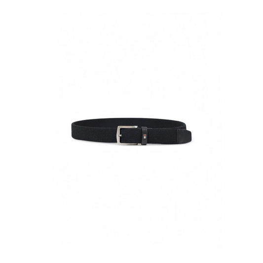 Tommy Hilfiger Denton Recycled Polyester Elastic Belt Black
