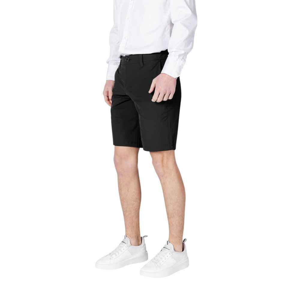 Armani Exchange Black Polyamide Bermuda