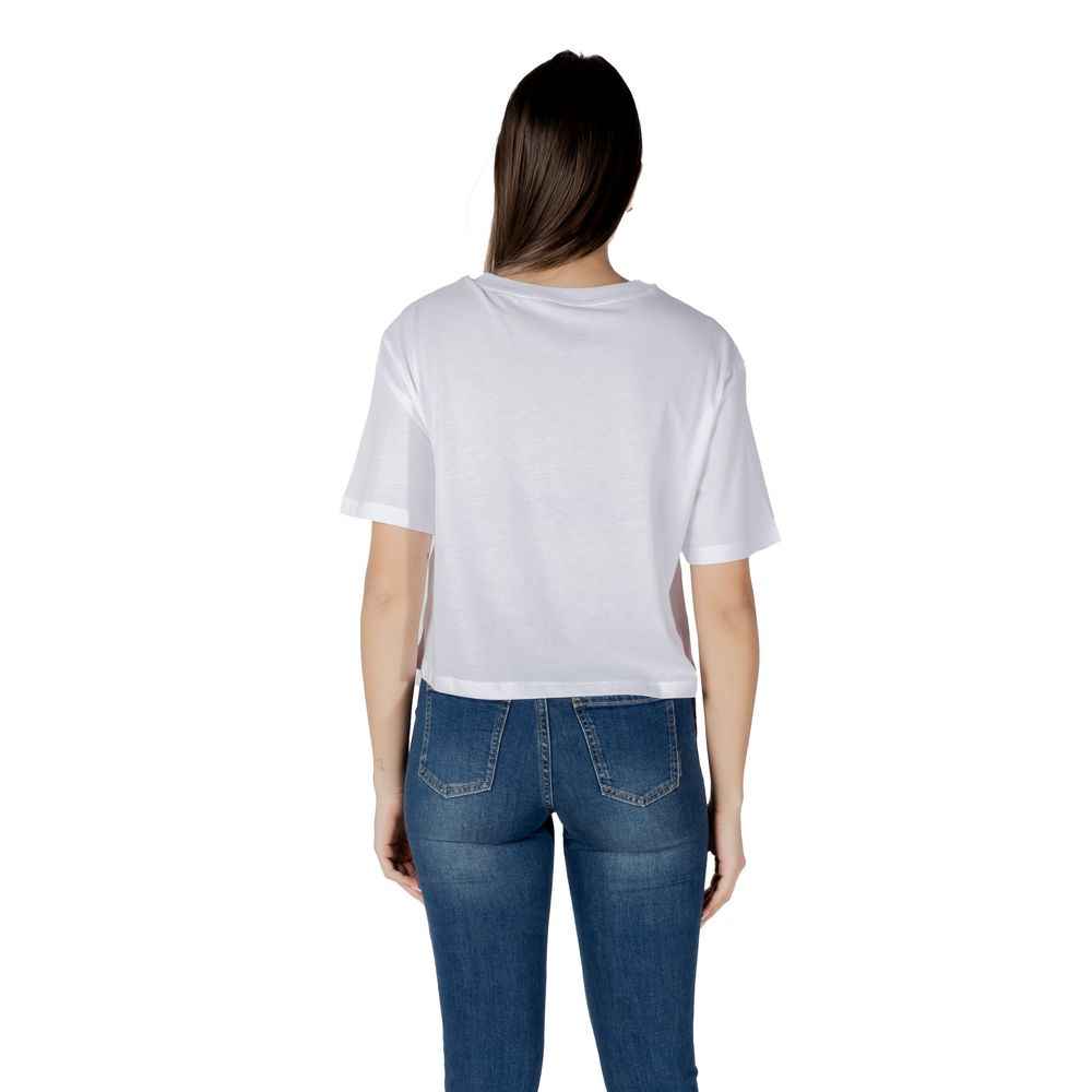 Armani Exchange White Cotton T-Shirt