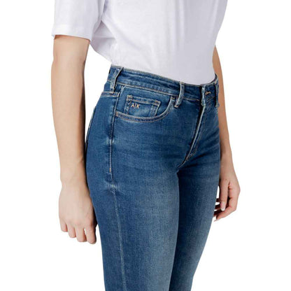 Armani Exchange Blue Cotton Skinny Jean