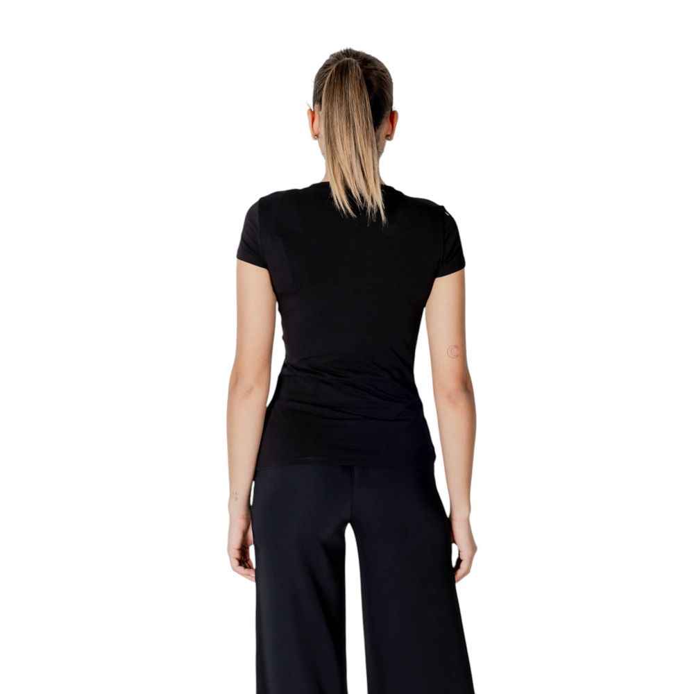 Armani Exchange Black Cotton T-Shirt