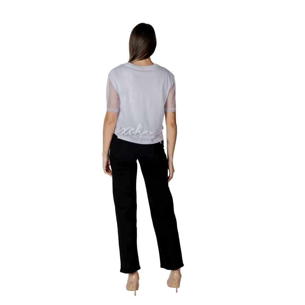 Armani Exchange White Cotton T-Shirt