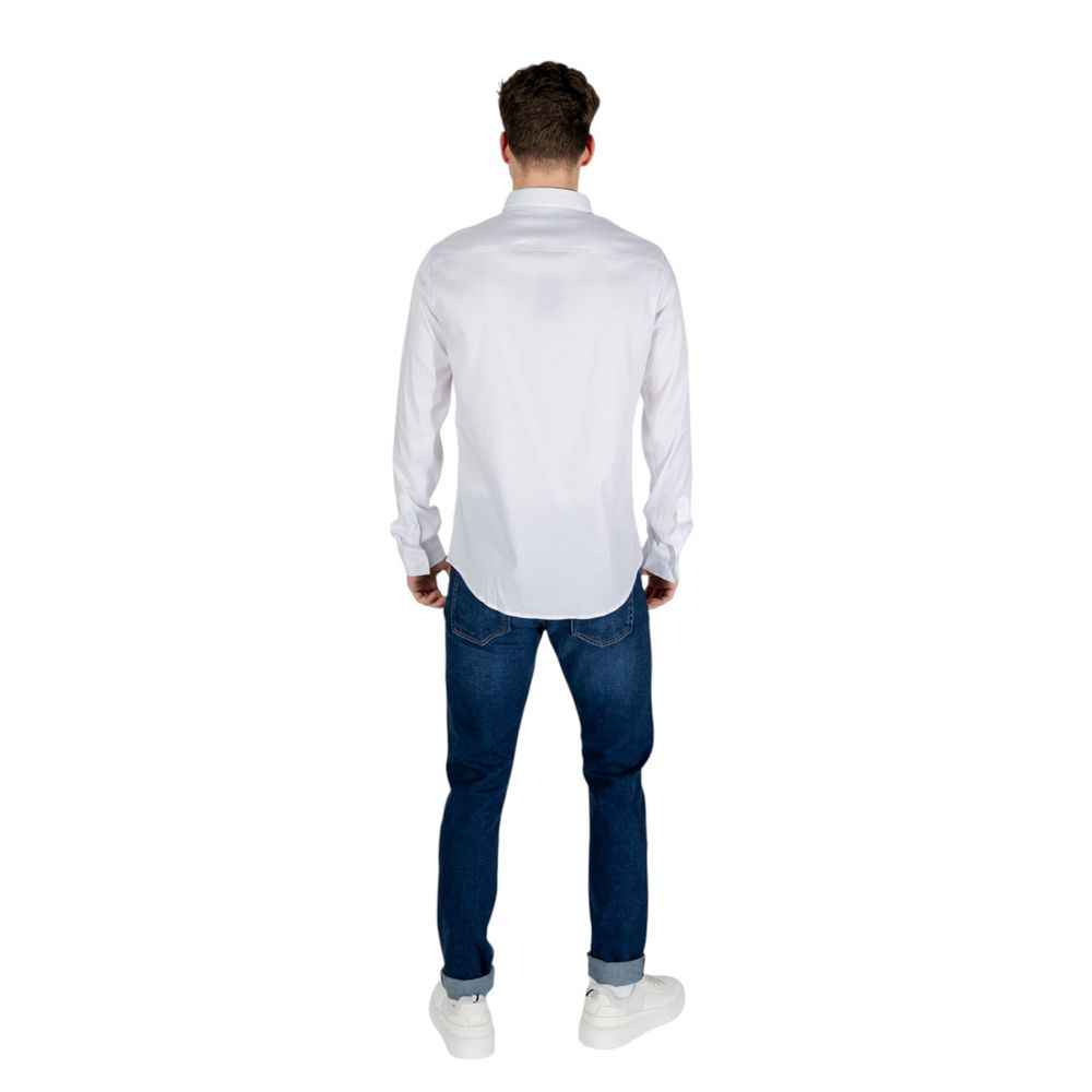 Armani Exchange White Lyocell Shirt